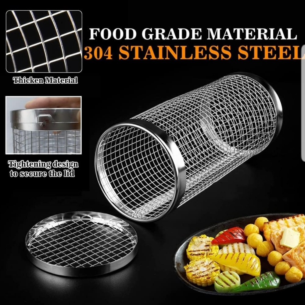 Rolling grill basket new